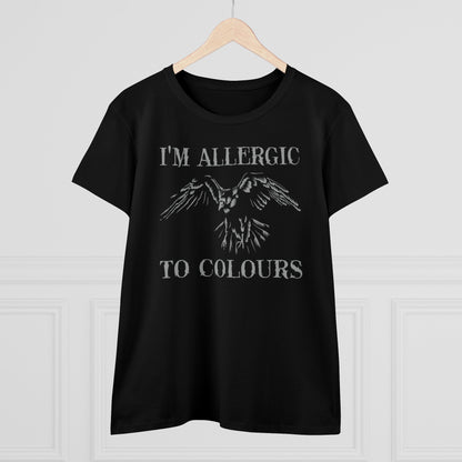 Damen T-Shirt Allergic to Colours