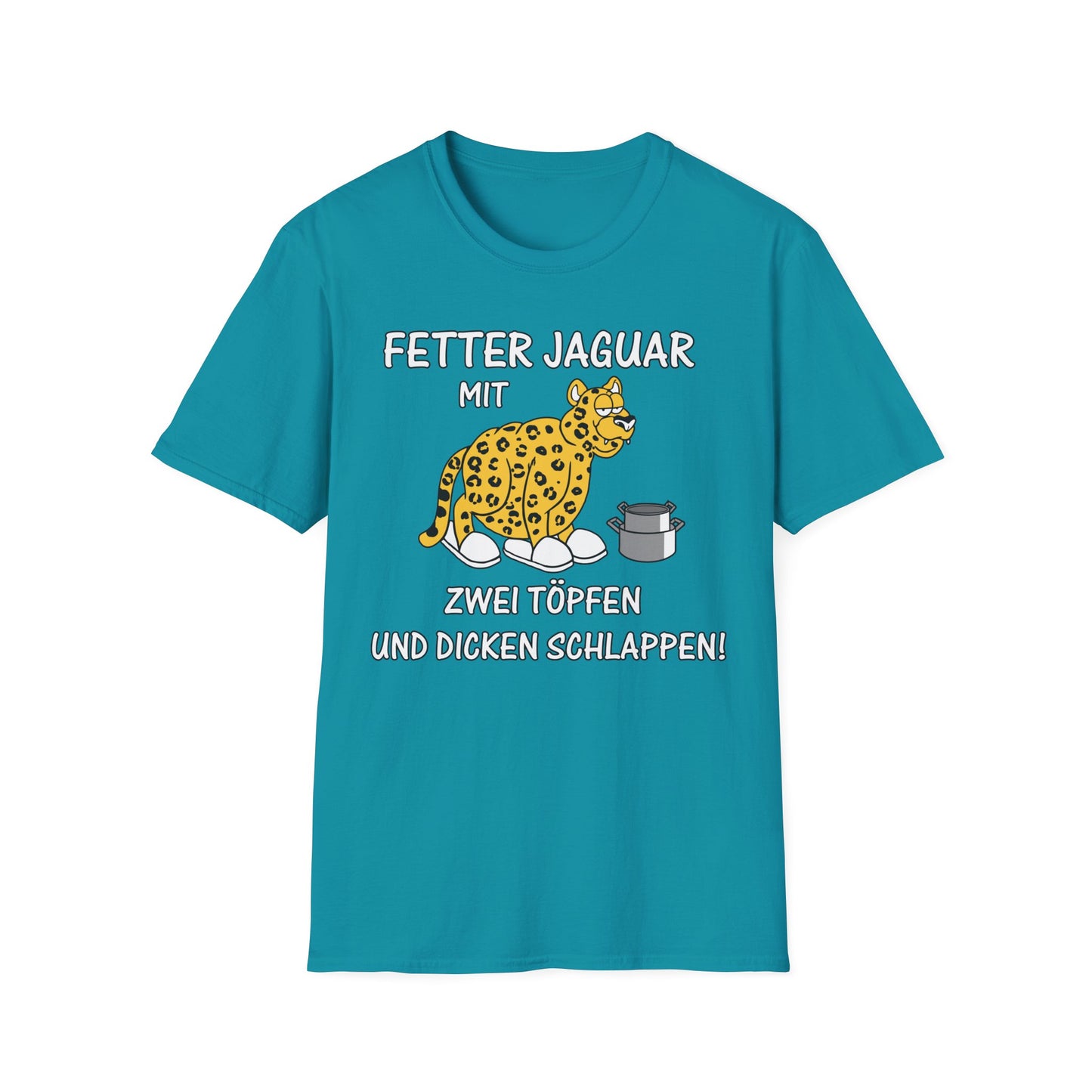 T-Shirt Fetter Jaguar mit 2 Töpfen und dicken Schlappen