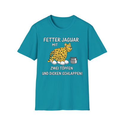 T-Shirt Fetter Jaguar mit 2 Töpfen und dicken Schlappen