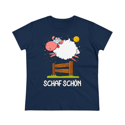 Damen T-Shirt Schaf schön