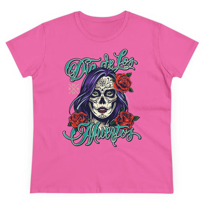 Damen T-Shirt Dia de Los Muertos