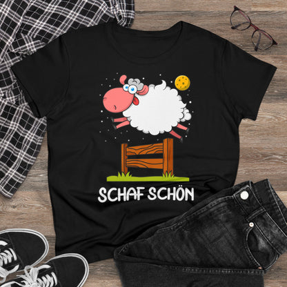 Damen T-Shirt Schaf schön