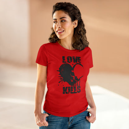 Damen T-Shirt Love kills
