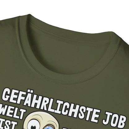 T-Shirt Der gefährlichste Job ist Rentner
