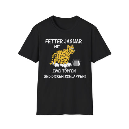 T-Shirt Fetter Jaguar mit 2 Töpfen und dicken Schlappen