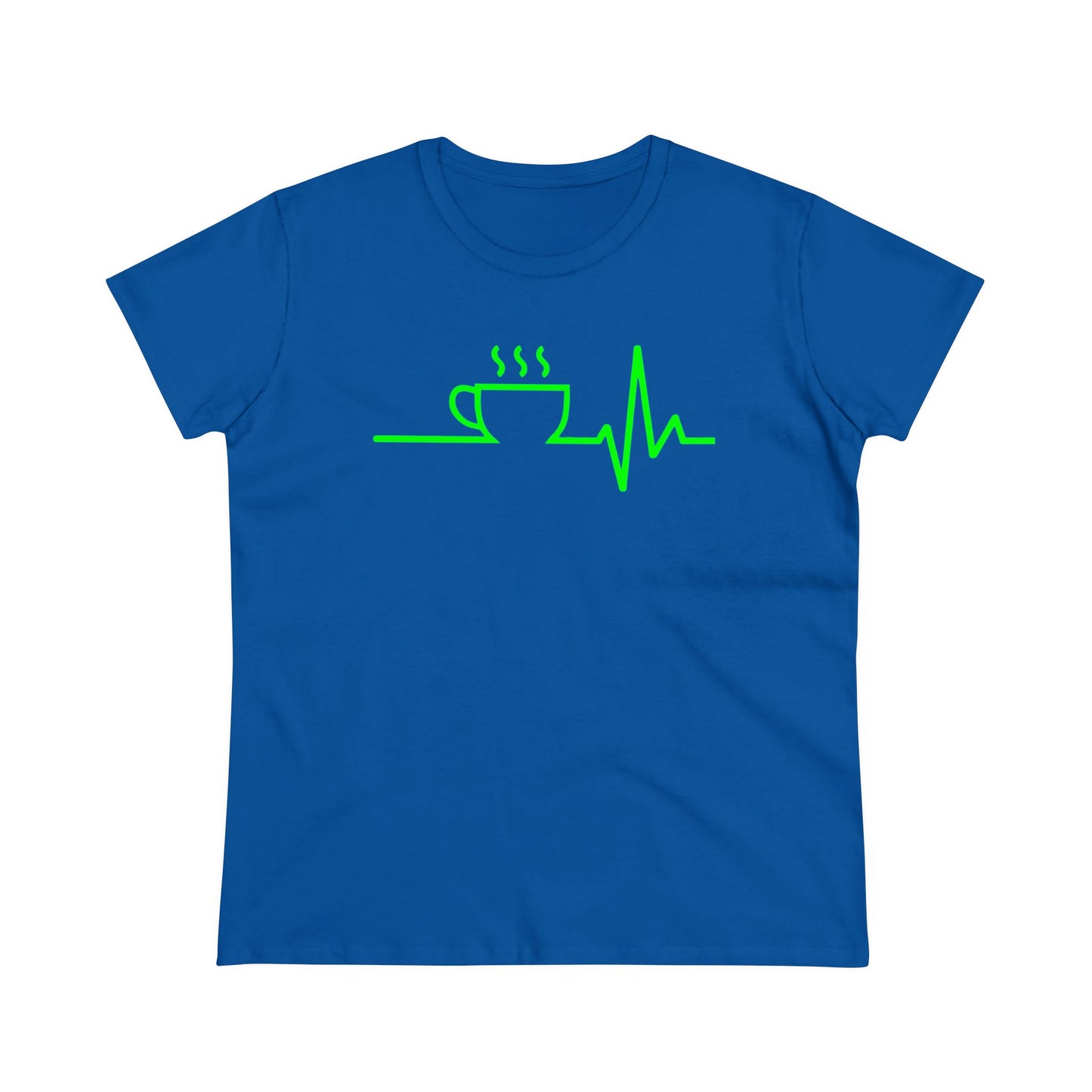 Damen T-Shirt Kaffee EKG