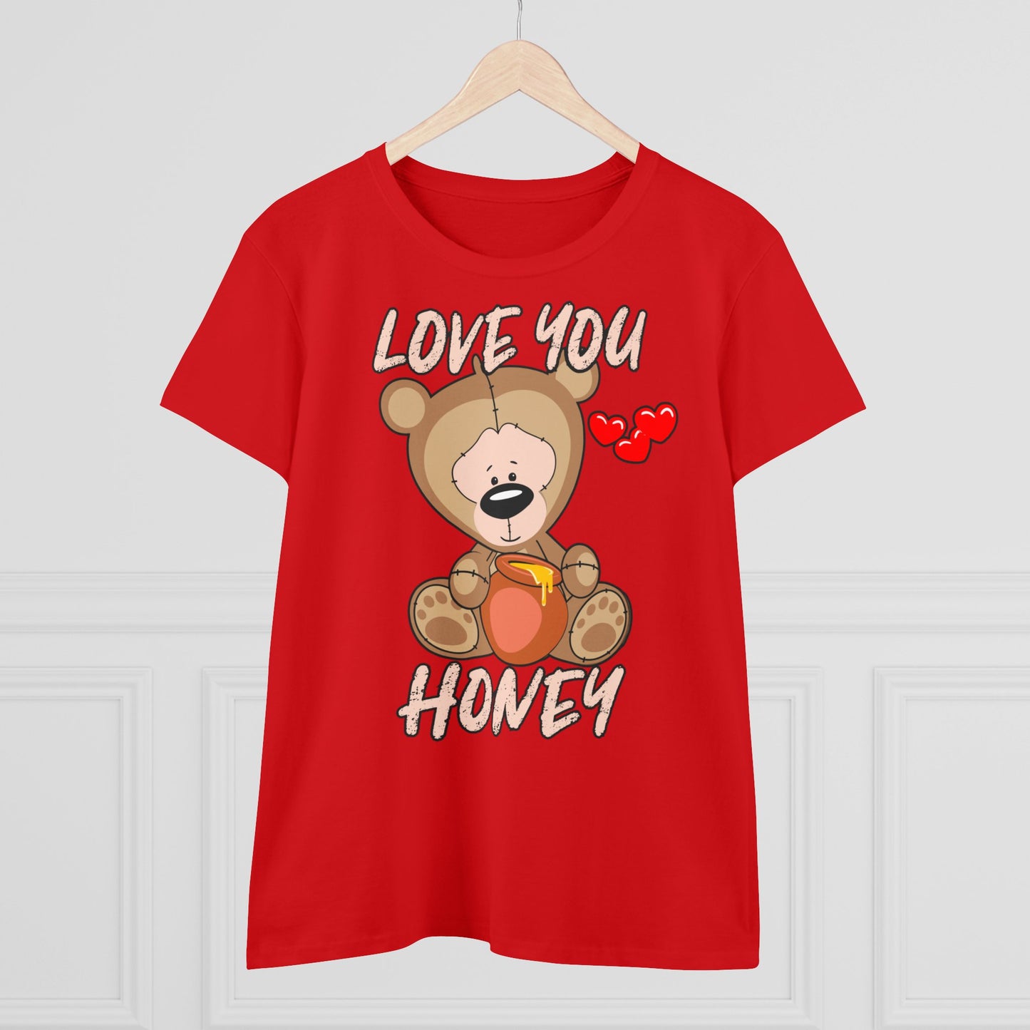 Damen T-Shirt Love you Honey