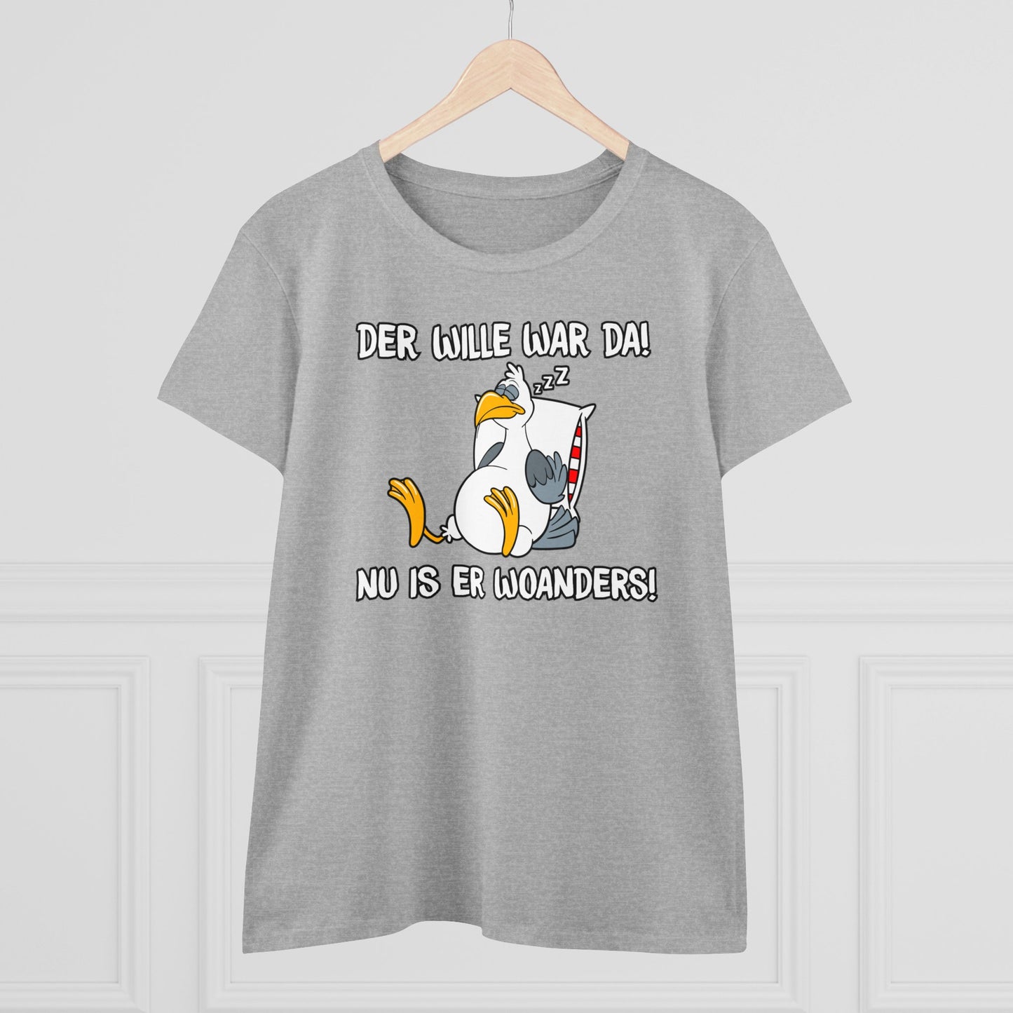 Damen T-Shirt Der Wille war da