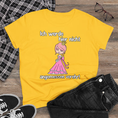 Damen T-Shirt Nicht angemessen verehrt