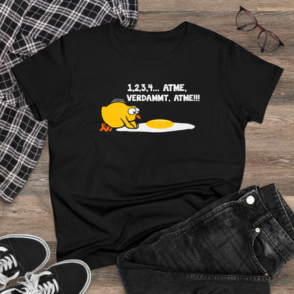 Damen T-Shirt 1,2,3,4...Atme, verdammt