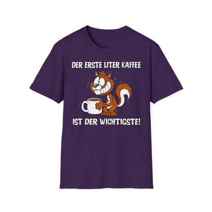 T-Shirt Der erste Liter Kaffee