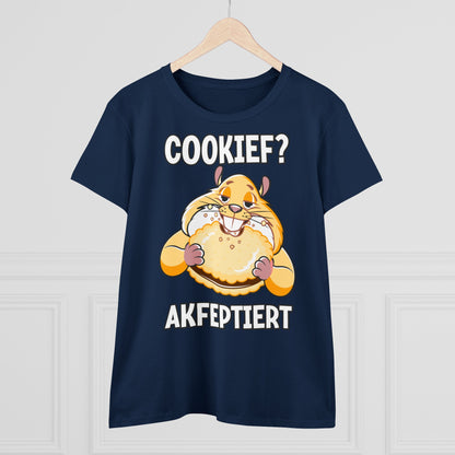 Damen T-Shirt Cookief akfeptiert