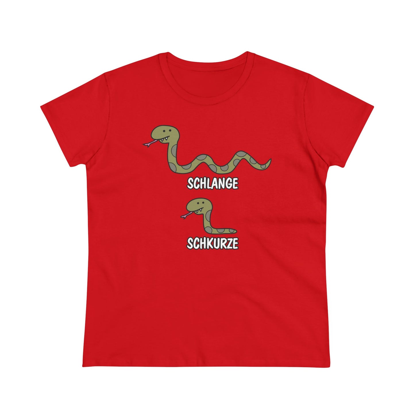 Damen T-Shirt Schlange Schkurze
