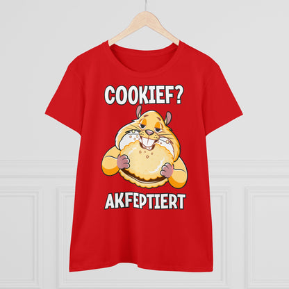 Damen T-Shirt Cookief akfeptiert