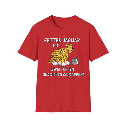 T-Shirt Fetter Jaguar mit 2 Töpfen und dicken Schlappen
