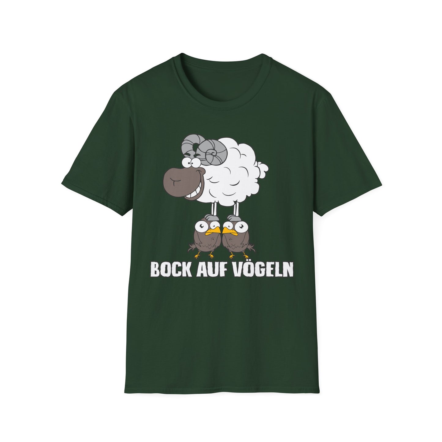 T-Shirt Bock auf Vögeln