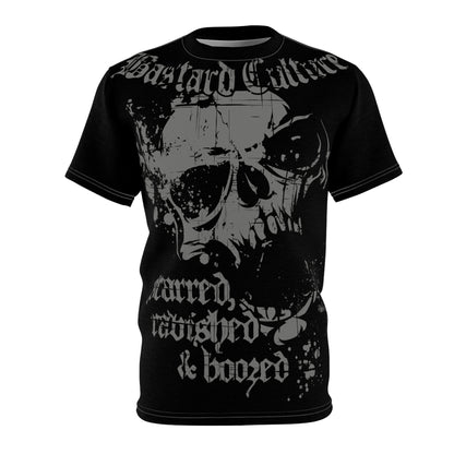 Allover T-Shirt: Bastard Culture - Scarred ravished and boozed