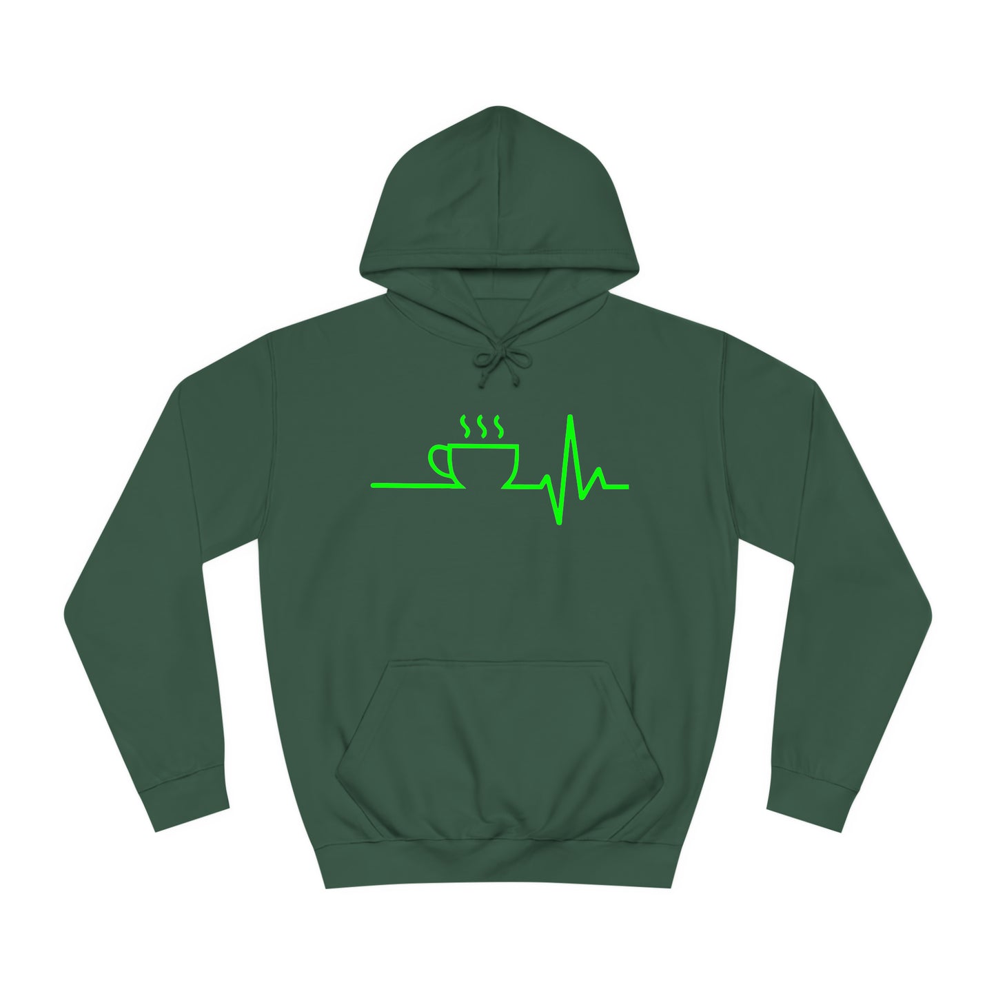 Unisex Hoodie Kaffee EKG