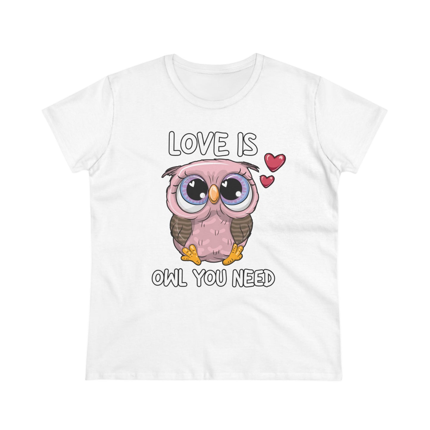 Damen T-Shirt Love is Owl you need