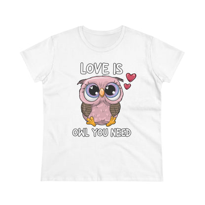 Damen T-Shirt Love is Owl you need