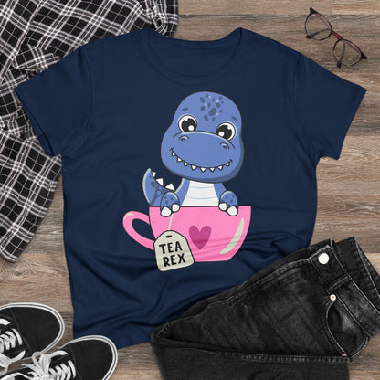 Damen T-Shirt Tea Rex