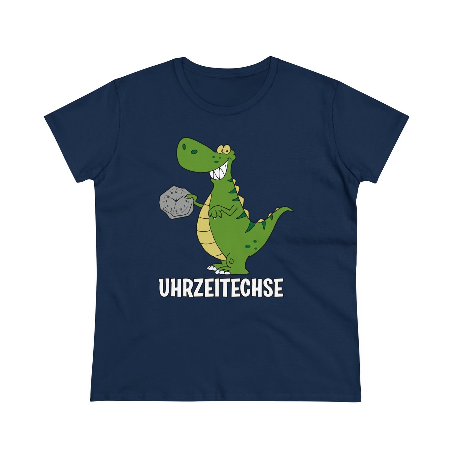 Damen T-Shirt Uhrzeitechse