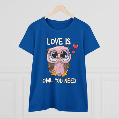 Damen T-Shirt Love is Owl you need