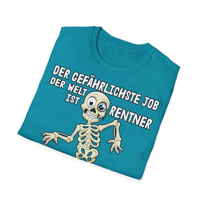 T-Shirt Der gefährlichste Job ist Rentner