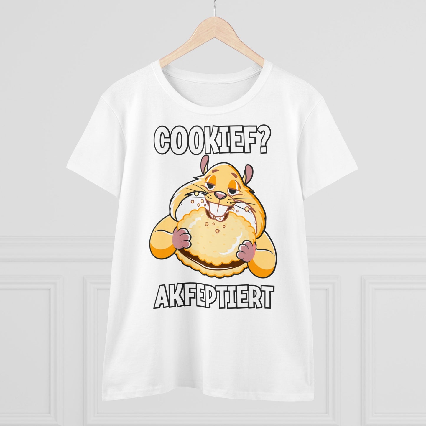 Damen T-Shirt Cookief akfeptiert