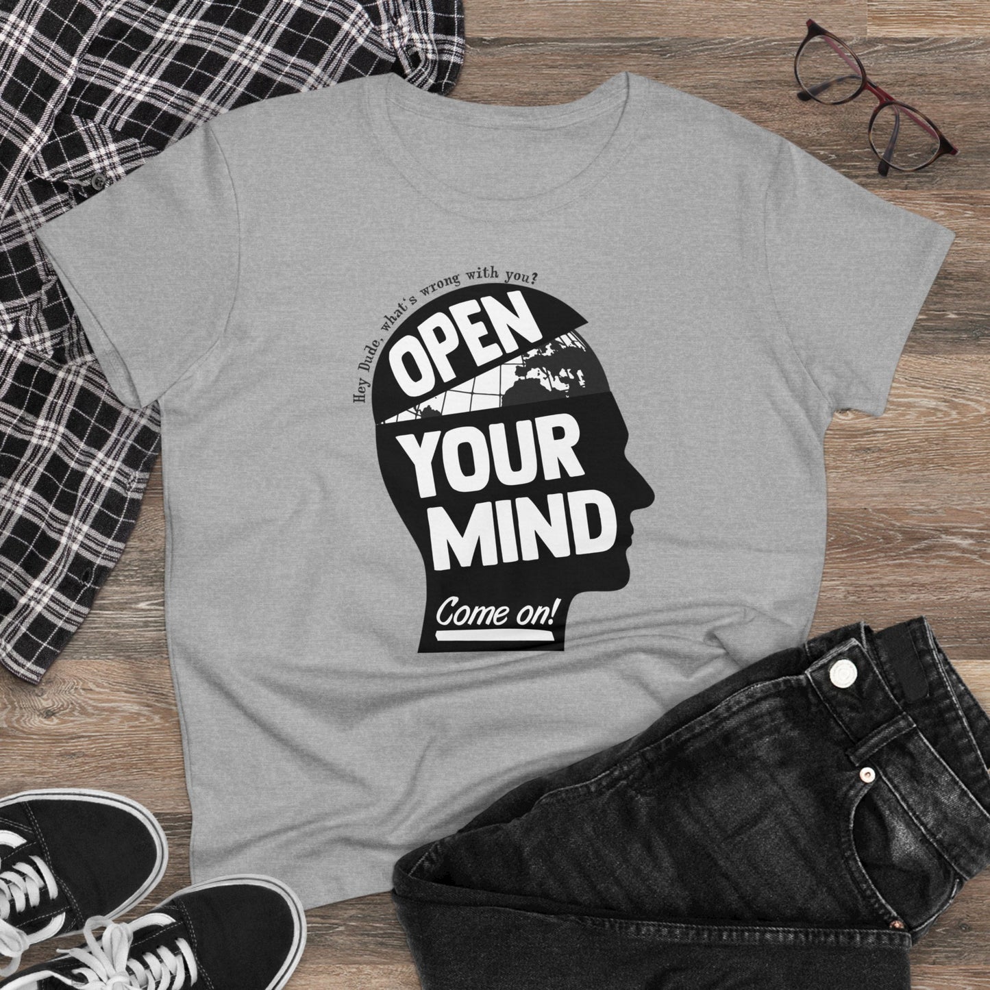 Damen T-Shirt Open your Mind