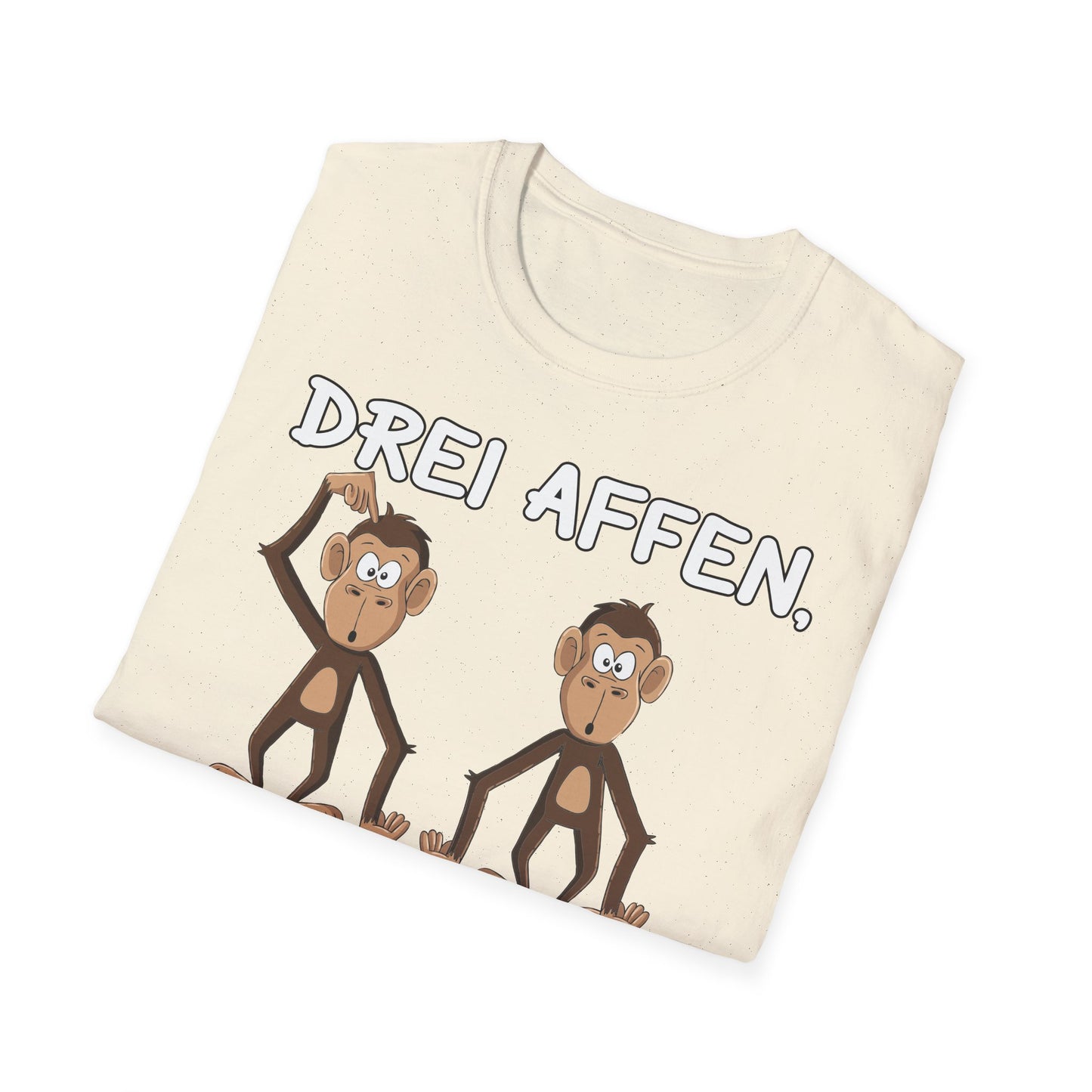 T-Shirt Drei Affen die sich fragend ansehen