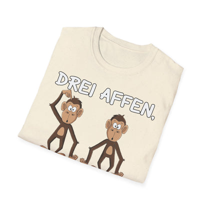 T-Shirt Drei Affen die sich fragend ansehen