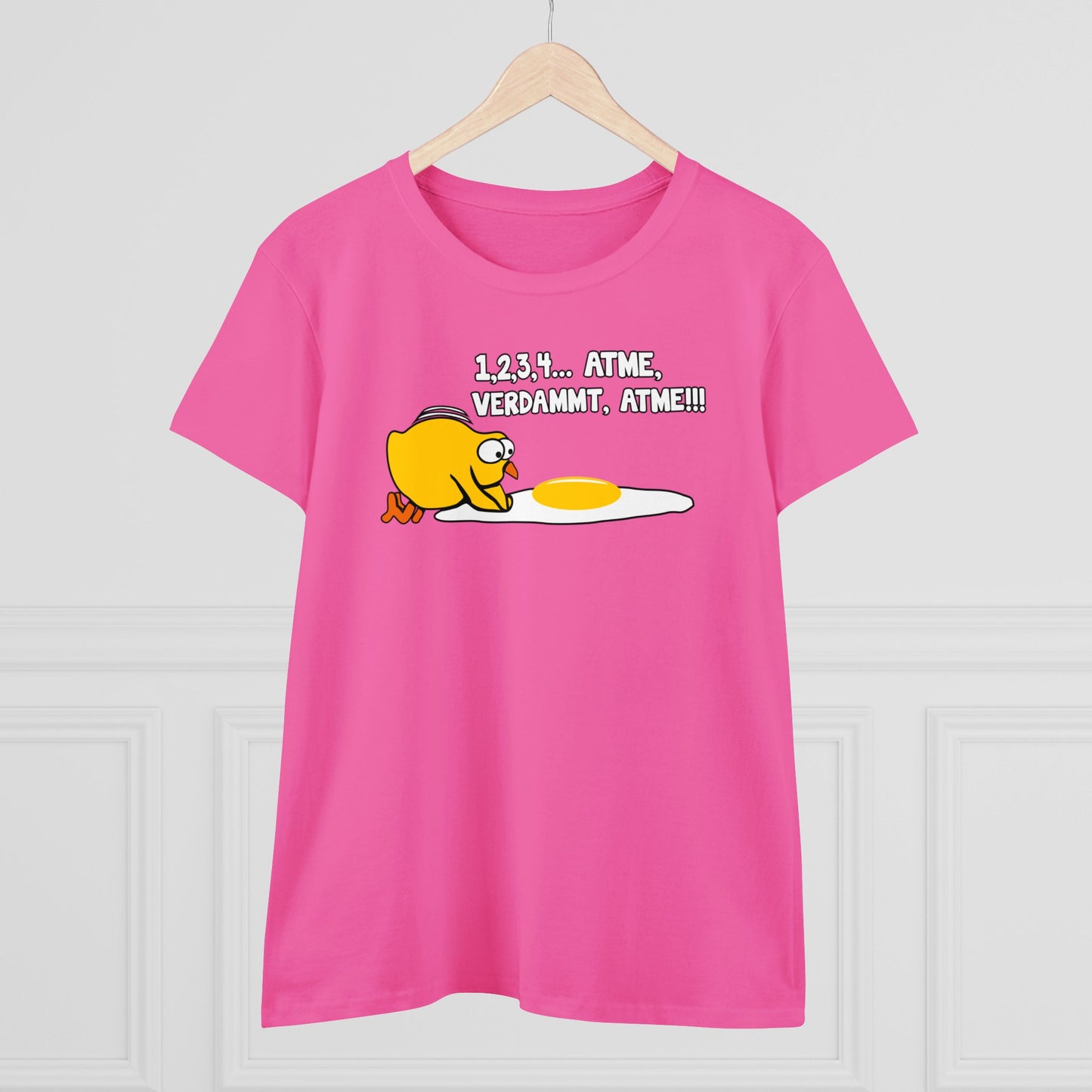 Damen T-Shirt 1,2,3,4...Atme, verdammt