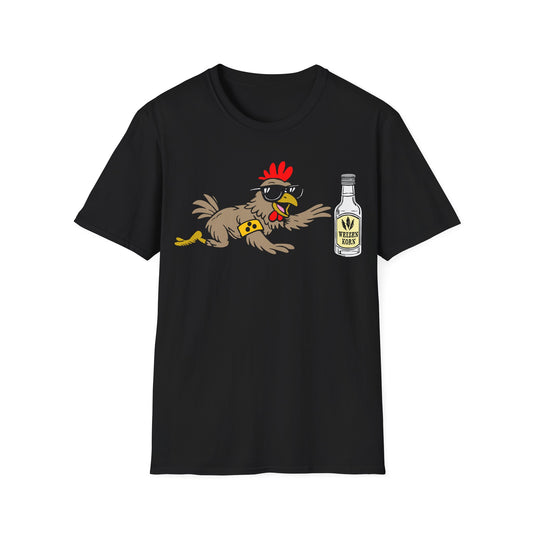 T-Shirt (bis 5XL) Blindes Huhn findet Korn