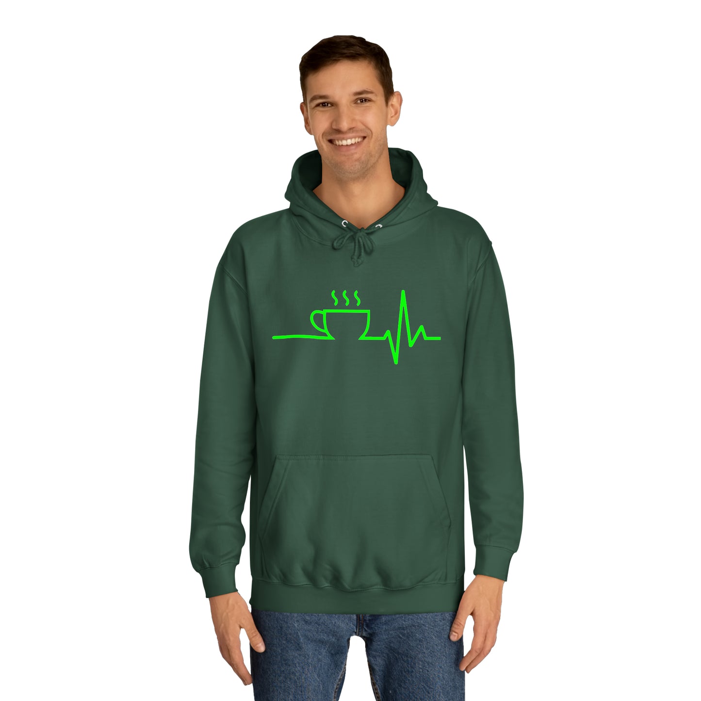 Unisex Hoodie Kaffee EKG