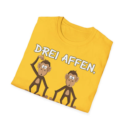 T-Shirt Drei Affen die sich fragend ansehen