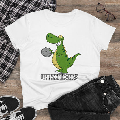 Damen T-Shirt Uhrzeitechse