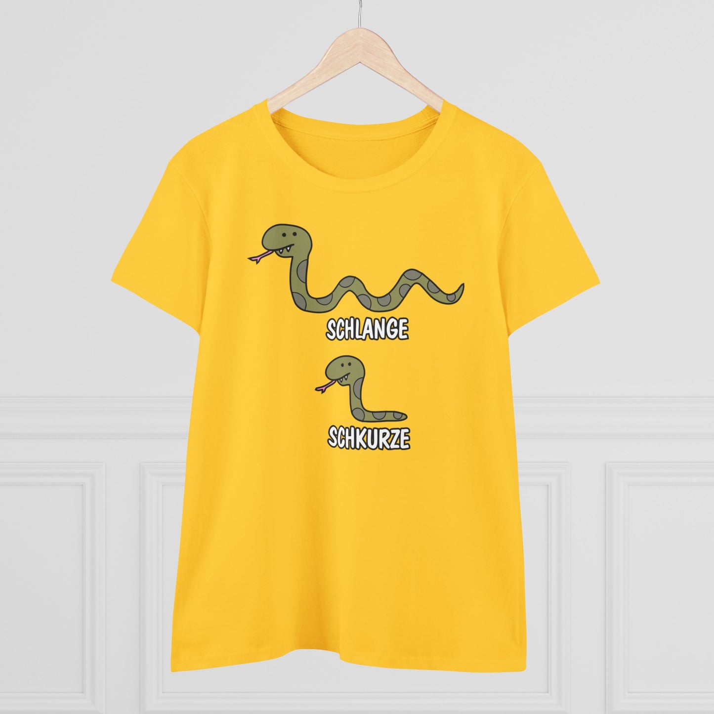 Damen T-Shirt Schlange Schkurze