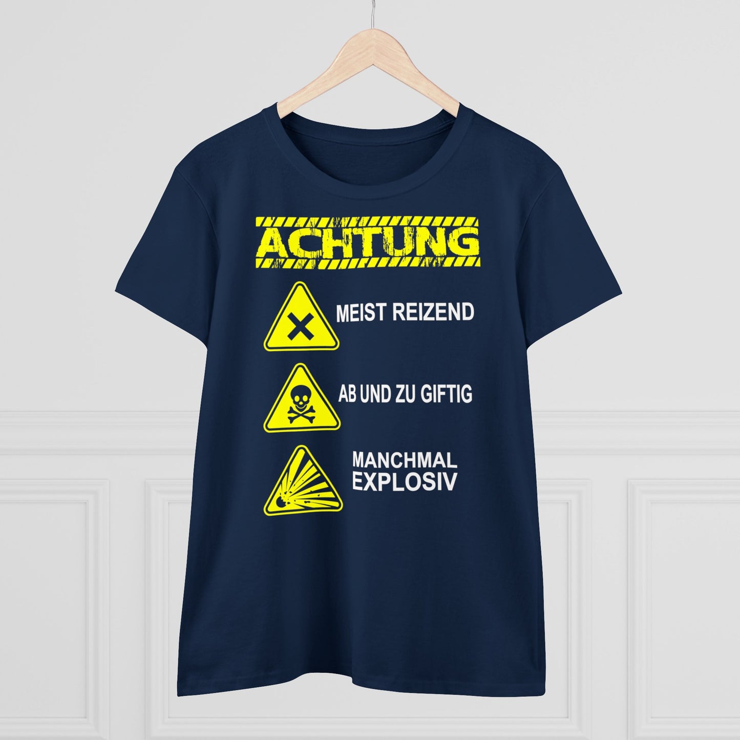 Damen T-Shirt Achtung