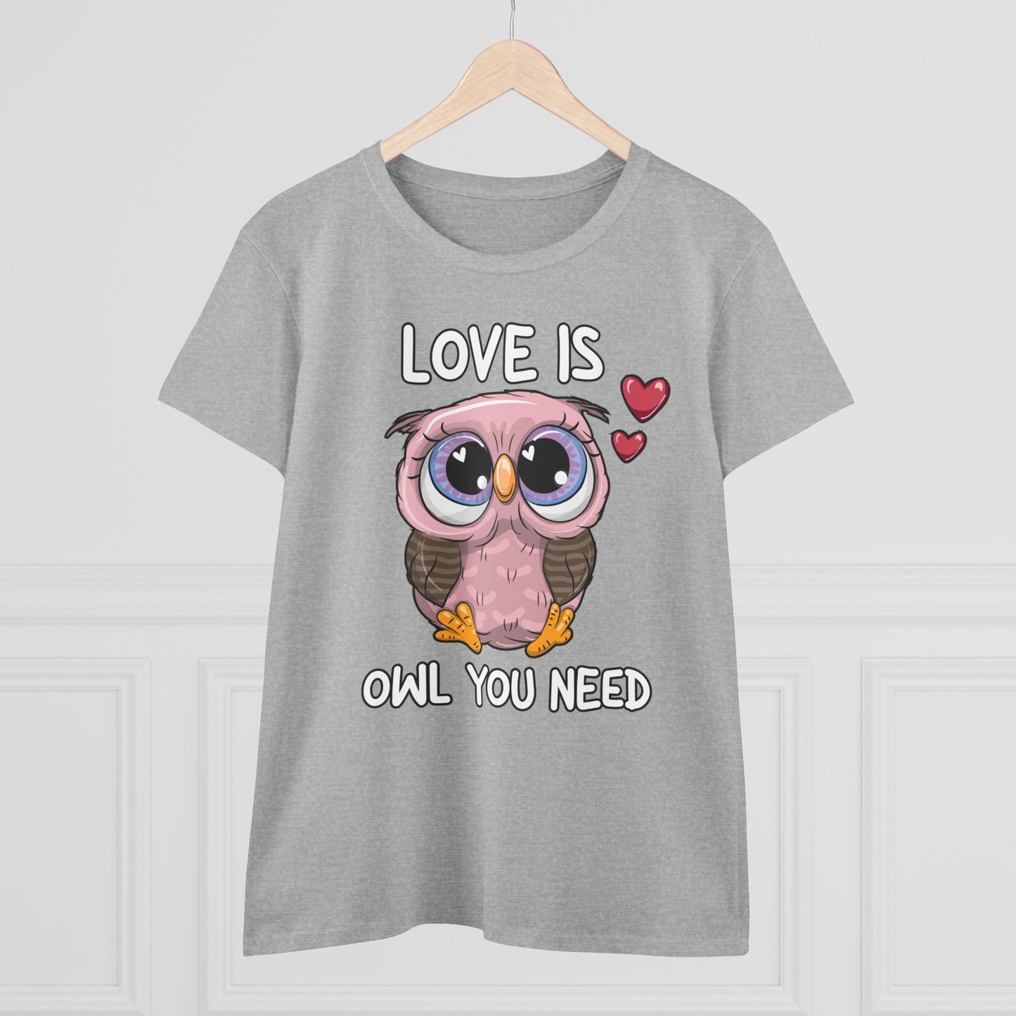 Damen T-Shirt Love is Owl you need