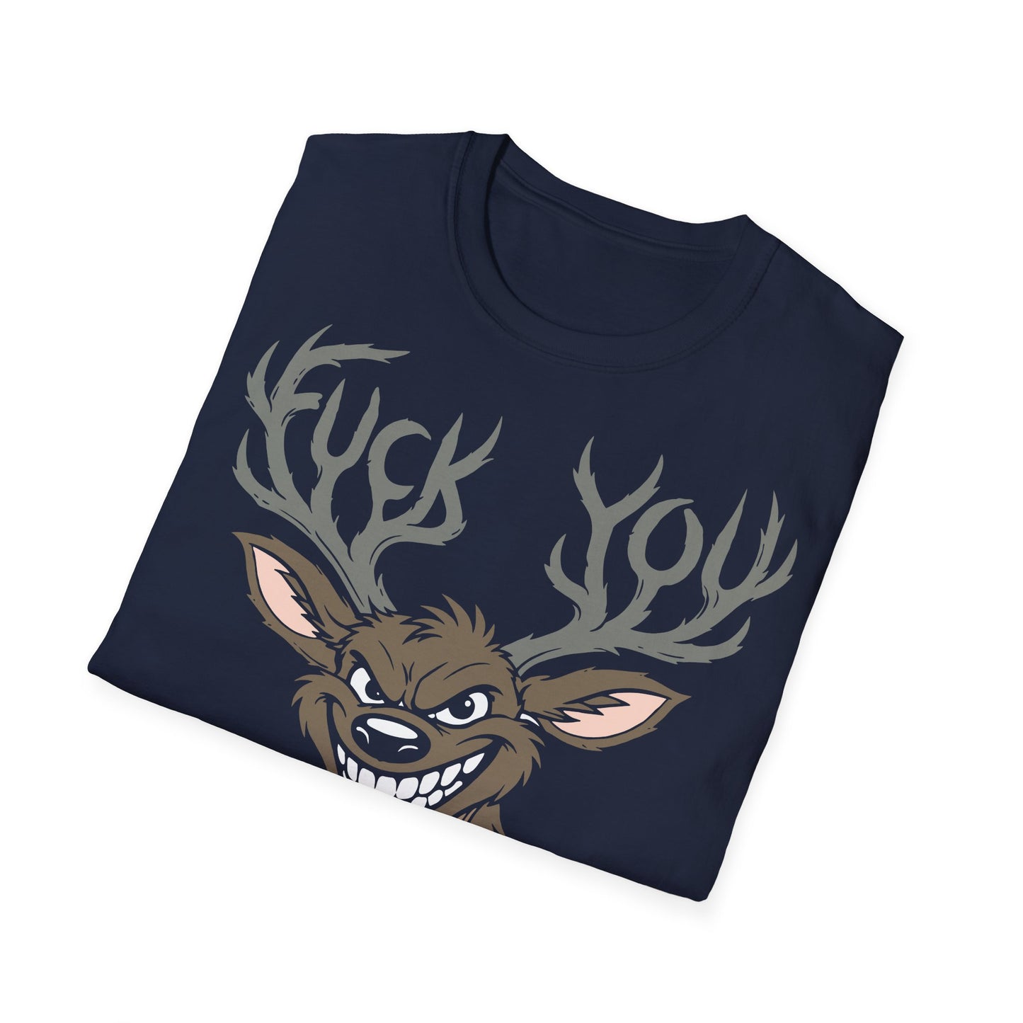 T-Shirt (bis 5XL) Hirsch Fuck you
