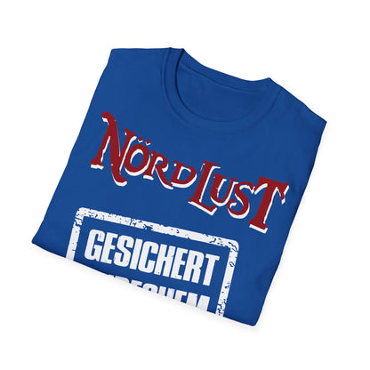 T-Shirt NördLust Gesichert unbequem (Stempel)