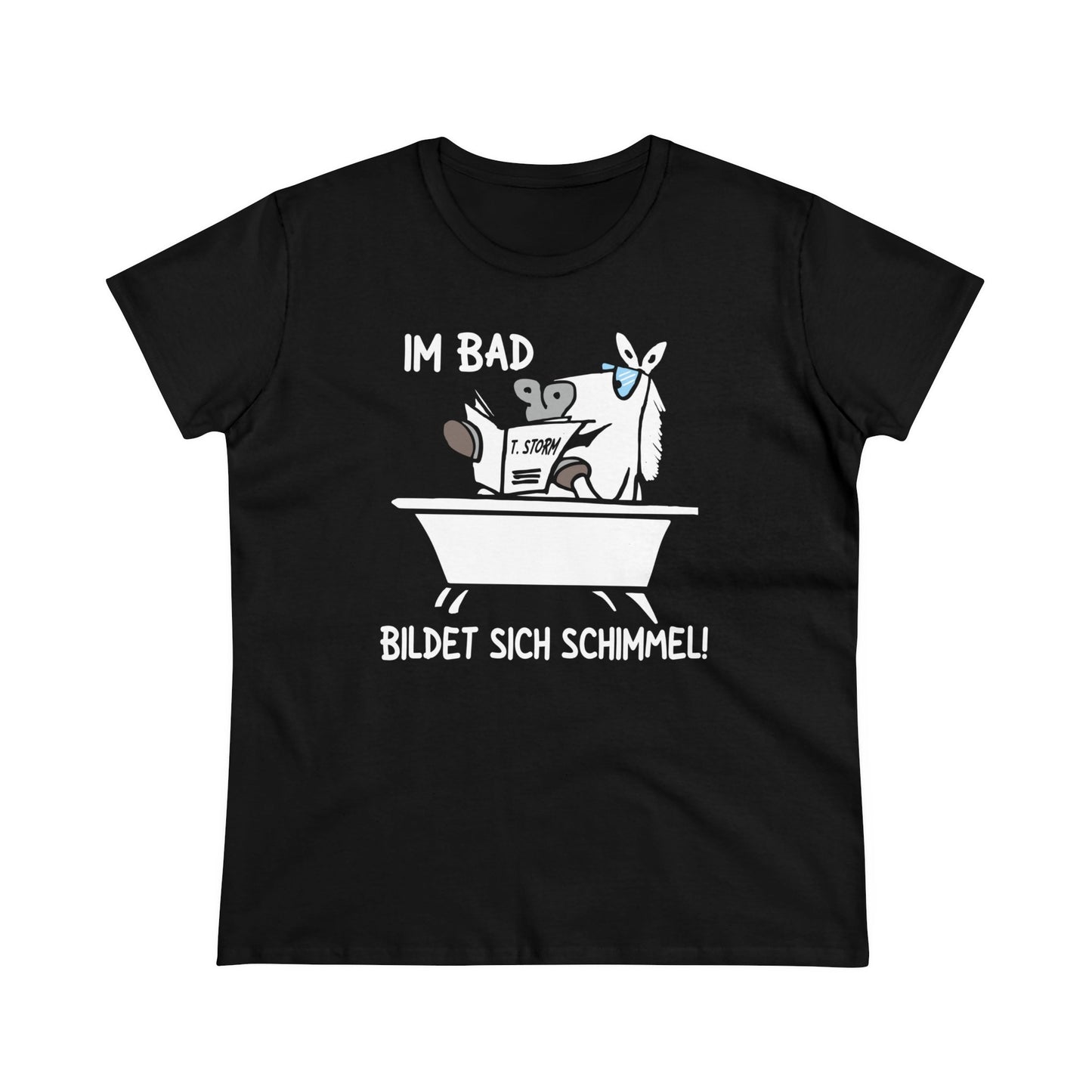 Damen T-Shirt Im Bad bildet sich Schimmel