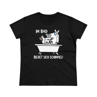 Damen T-Shirt Im Bad bildet sich Schimmel