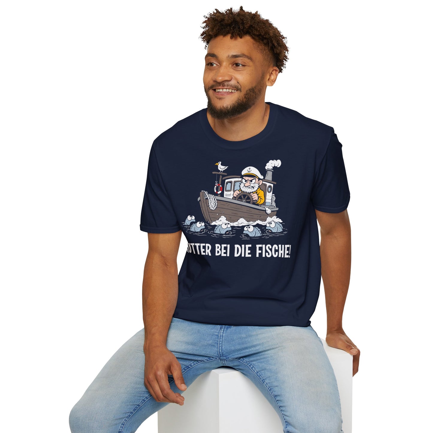 T-Shirt (bis 5XL) Kutter bei die Fische