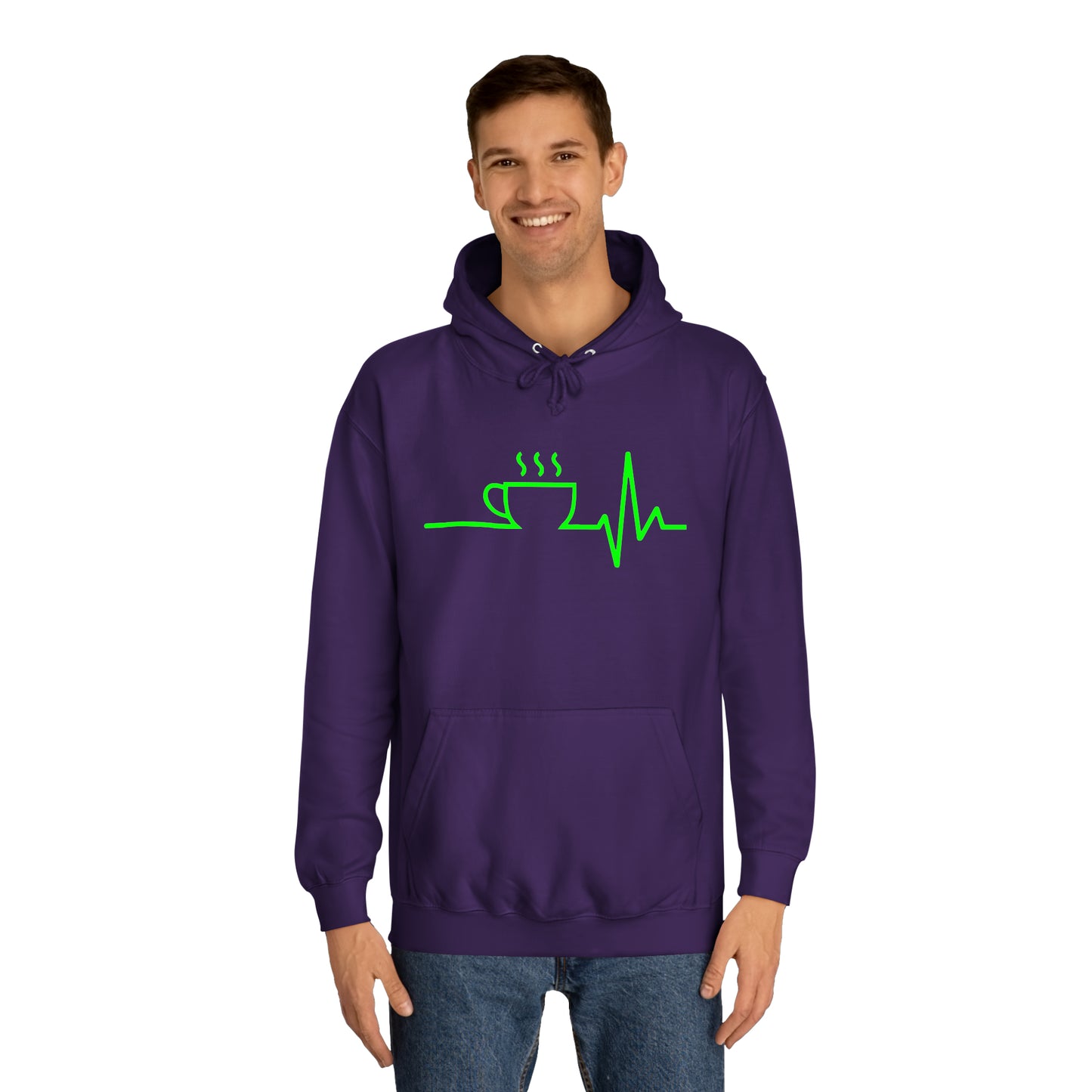 Unisex Hoodie Kaffee EKG