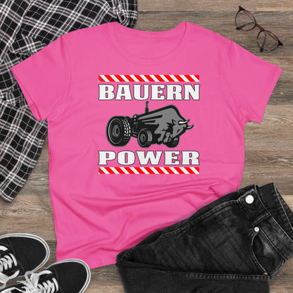 Damen T-Shirt Bauern Power
