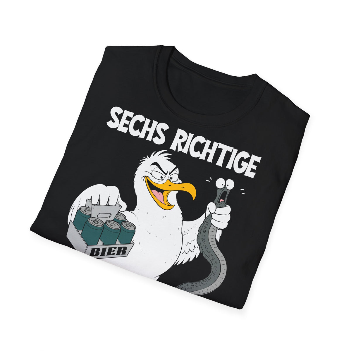 T-Shirt (bis 5XL) Sechs Richtige mit Zusatz-Aal