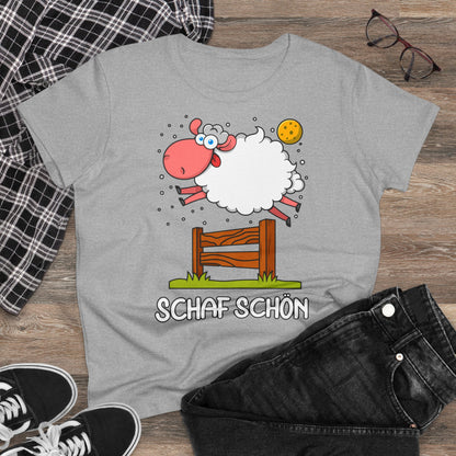 Damen T-Shirt Schaf schön
