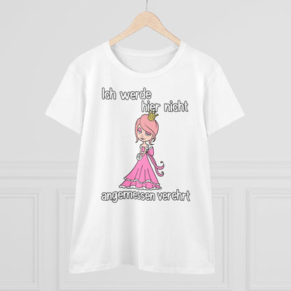 Damen T-Shirt Nicht angemessen verehrt